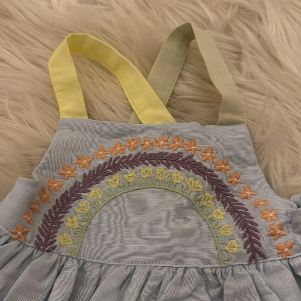 STELLA‎ MCCARTNEY Colorful Embroidered Kids Dress 9 months